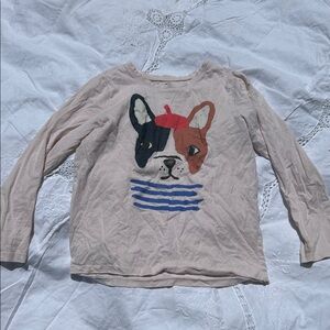 Tea Collection Multicolor French Bulldog Long Sleeve Tee